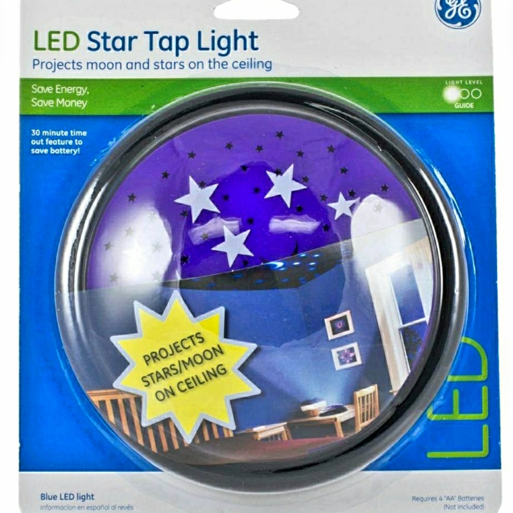 GE LED Star Tap Light - Purple Star Projector